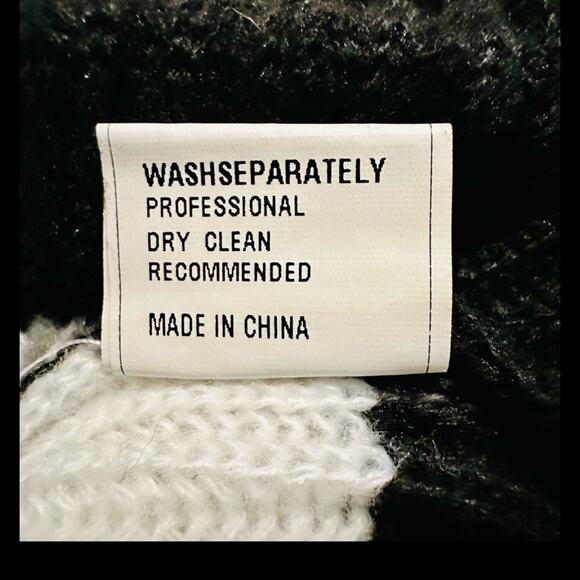 Amazon LAMLUUCK Black and White Striped Sweater. Size XL. NWOT - Picture 8 of 8